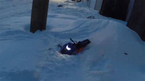 Rc Snowmobile Long Track Yamaha Sr Viper In Soft Snow Last Video Of