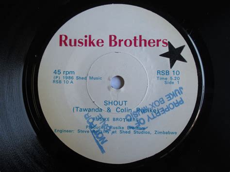 Rusike Brothers Shout Club Soca 1986 Vinyl Discogs