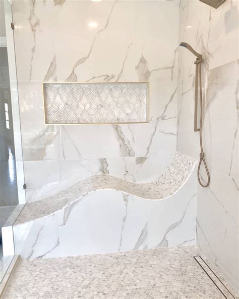 Porcelain Marble Shower Tile Bianco Venato Marble Shower Tiles Design