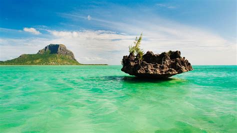 Mauritius Tapetegewässernaturmeerinselchennatürliche Landschaft