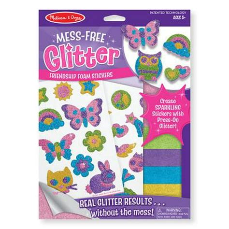 Melissa And Doug Mess Free Glitter Activity Kit Friendship 22 Stickers