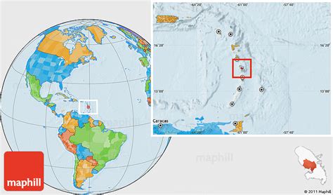 You may also see the seven continents of the world. Political Location Map of Fort-de-France, highlighted country