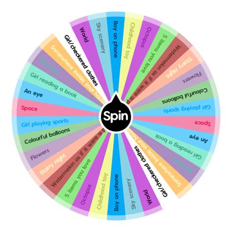 What To Draw Spin The Wheel Random Picker