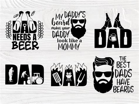 Fathers Day Svg Beard Svg Dad Signs Beer Svg Etsy Schweiz