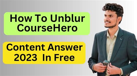 How To Unblur Coursehero Content Answer 2023 Coursehero Unlocks