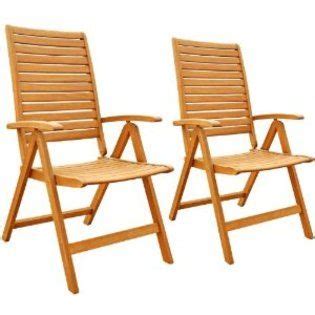 Luunguyen Collin Outdoor Hardwood Positions Reclining Folding Arm Chair Natural Wood