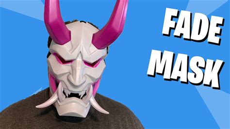 Fade Mask Fortnite Role Playcosplay Youtube