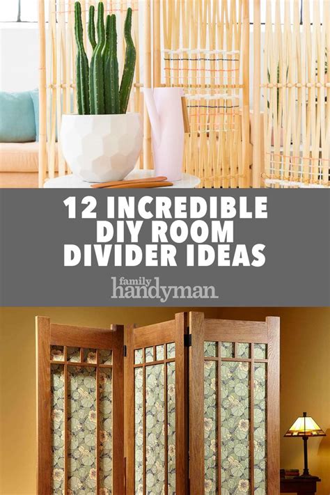 Two Wooden Dividers With Plants In Them And The Words Diy Room Divider