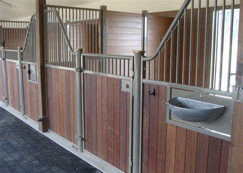 A generous double breezeway runs the length of the equestrian horse barn, flanked on both sides by stalls. Full Weld Metal Prefab Horse Stables , Outdoor Pole Barn ...