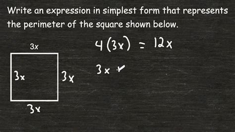 A circle isn't defined by how much room it takes up or where you see it, but rather the actual round form that it takes. Simplifying Expressions - Perimeter Of A Square - YouTube