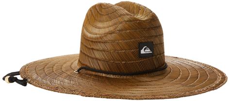 Quiksilver Mens Pierside Straw Sun Hat Dark Brown Largex Large