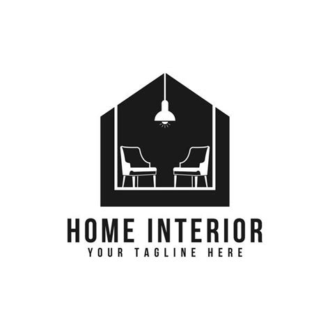Interior Logo Design Illustrationhouse And Furniture Symbol Template