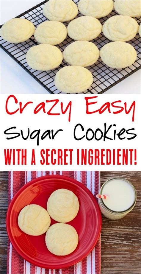 Easy 4 Ingredient Sugar Cookies Recipe This Is Seriously Such An Easy
