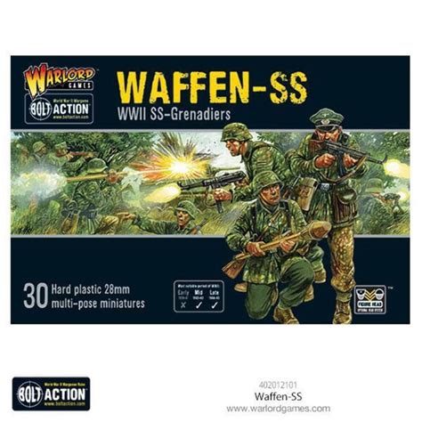 Buy Waffen Ss 28mm Scale Plastic Miniatures For Bolt Action By