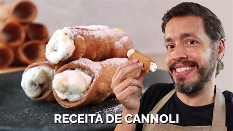 cannoli receita autêntica italiana abrindo a massa na mão youtube