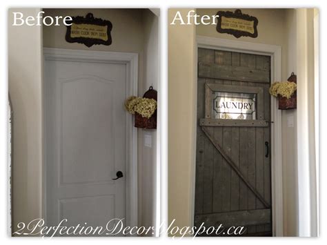 We have everything you need to coordinate your dream laundry room in any style & color. 2Perfection Decor: Antique Barn Door as our Laundry room door