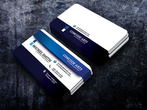 Free Download Blue Colour Business Cards Vol 91 Professional Business Card Templates