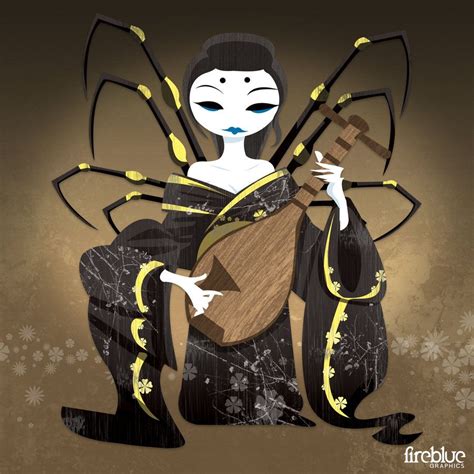 Jorogumo Mythical Creatures Japanese Folklore Character Art