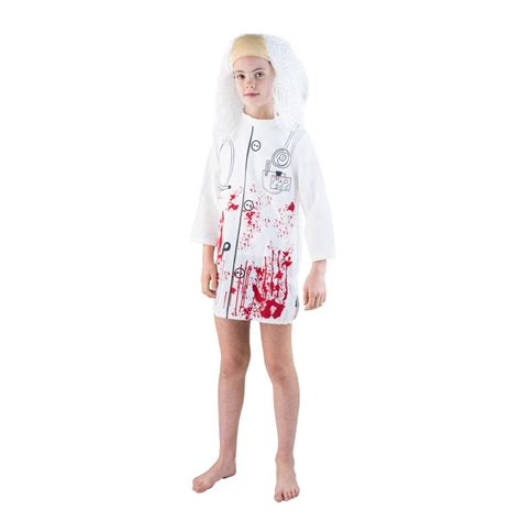 Kids Unisex Evil Doctor Costume Bodysocks Uk