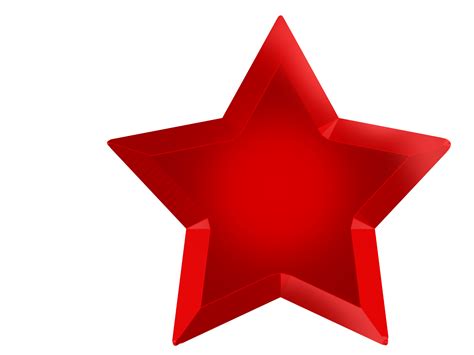 Red Star Png Transparent Image Download Size 1600x1200px