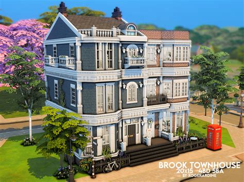 The Sims Resource Brook Townhouse No Cc
