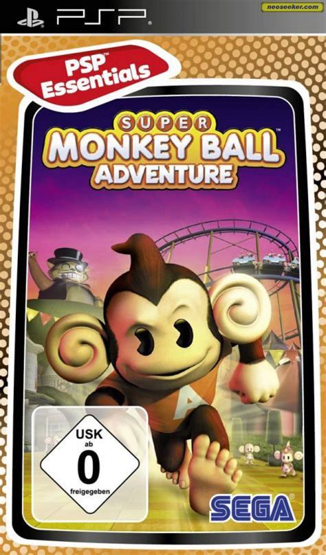 Super Monkey Ball Adventure Psp Front Cover
