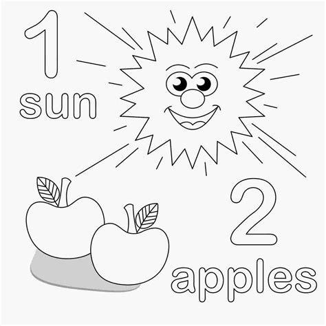 Coloring Pages For Toddlers Numbers - Iwish Iwas