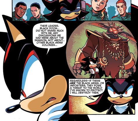 Archie Comic Shadow Fall Part 1 Of 4 Shadow The Hedgehog Sonic And