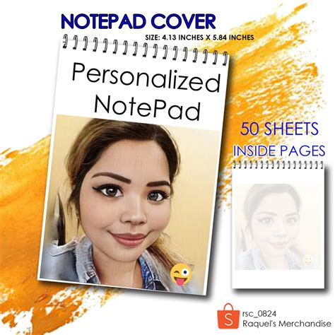 Personalized Notepad 50 Sheets Inside Pages With Watermark Shopee