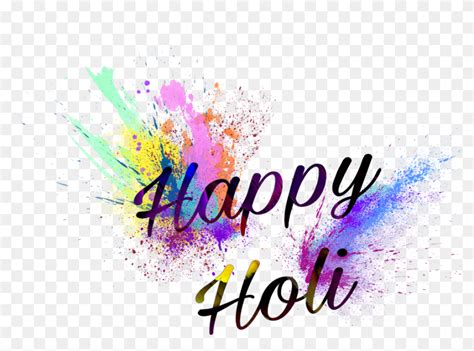 Transparent Happy Holi Text Png Calligraphy Png Download 887x616
