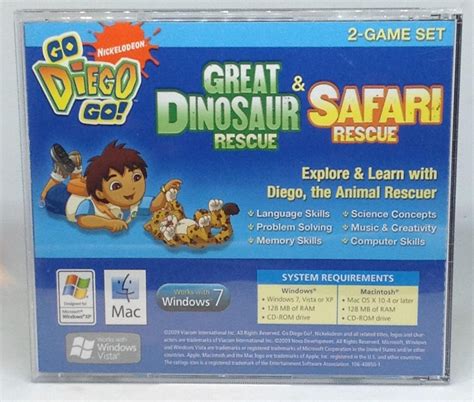 Go Diego Go Great Dinosaur And Safari Rescue Windowsmac Preschool