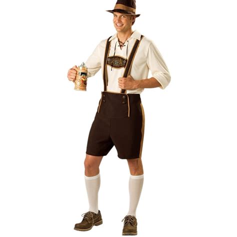 Man Germany Oktoberfest Lederhosen Bavarian Beer Shirt Lederhosen Hat