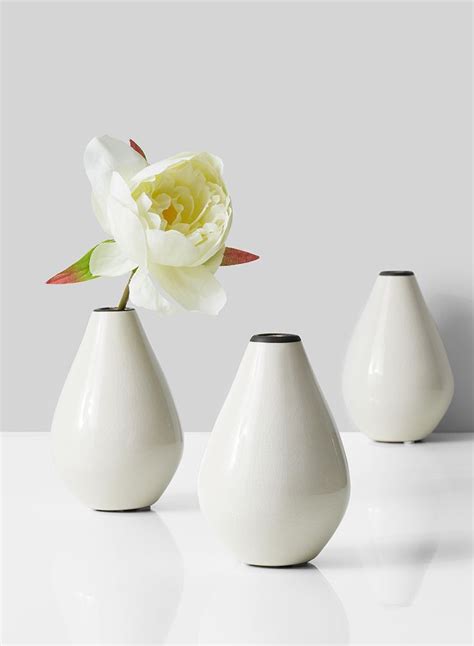 Buy 5in Small White Ceramic Bud Vases In Bulk Jamali Garden Bud