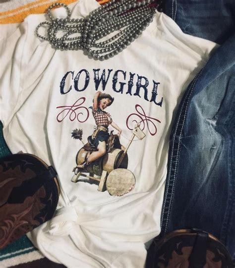 Cowgirl Tee Shirt Ebay Tops Tee Shirts Shirts