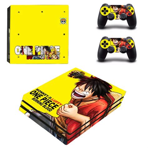Anime One Piece Ps4 Pro Skin Sticker Decal For Playstation 4 Console