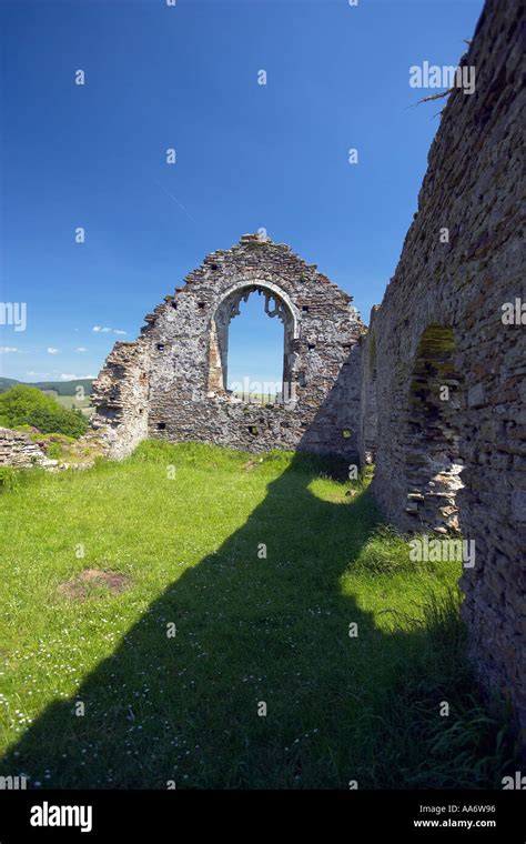 Capel Mair Chapel On Margam Mountain Overlooking Margam Abbey Port