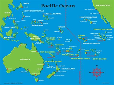 Map Of South Pacific Pacific Map South Pacific Islands Island Map