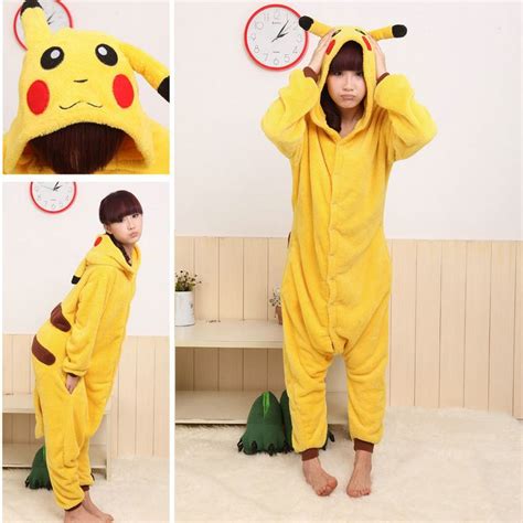 Pokemon Pikachu Kigurumi Animal Onesies Pajamas Costumepikachu Onesies