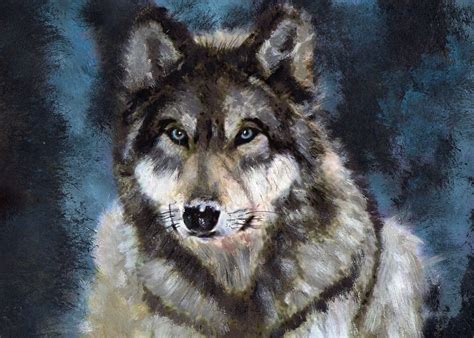 Gray Wolf By Barefoottiger On Deviantart Wolf Painting Animal