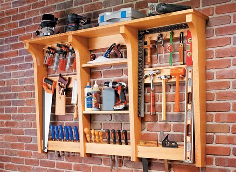Wall Mounted Tool Rack Woodworking Project Woodsmith Plans