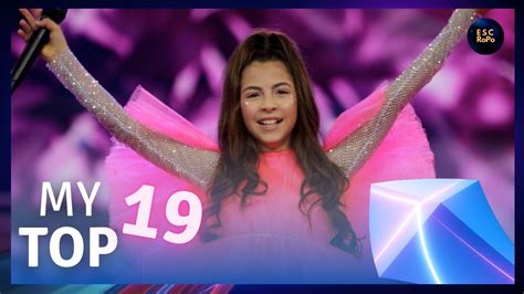 Junior Eurovision 2019 My Top 19 With Comments Youtube