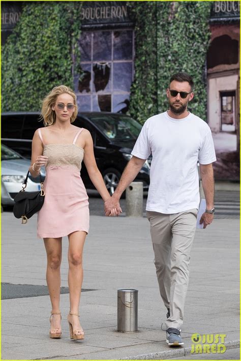 Jennifer Lawrence Cooke Maroney Hold Hands In Paris Photo