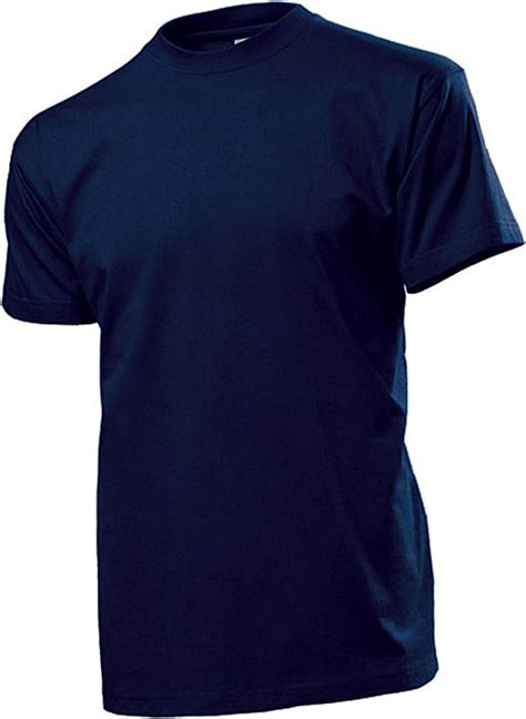 Camiseta De Color Azul Oscuro Hombres Anillo Para Hombre Camisa Cuello