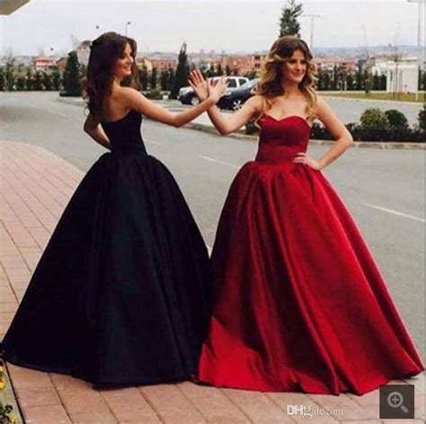 2016 Beautiful Black Off The Shoulder Prom Dresses Satin Ball Gown