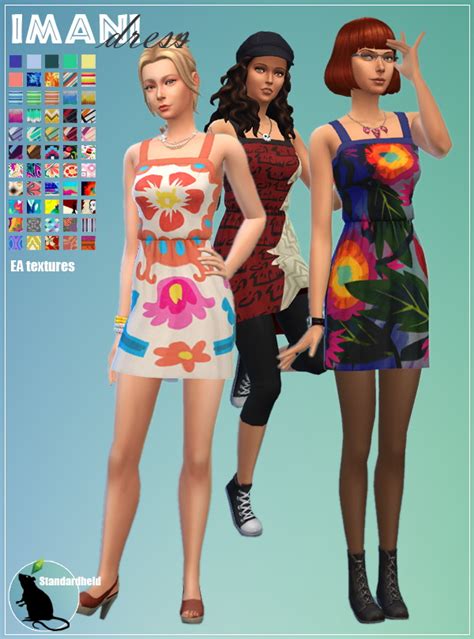 Simsworkshop Imani Dress Recolored By Standardheld • Sims 4 Downloads