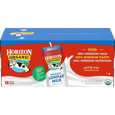 Horizon Organic 1 Lowfat Shelf Stable Milk 144 Fl Oz From H E B