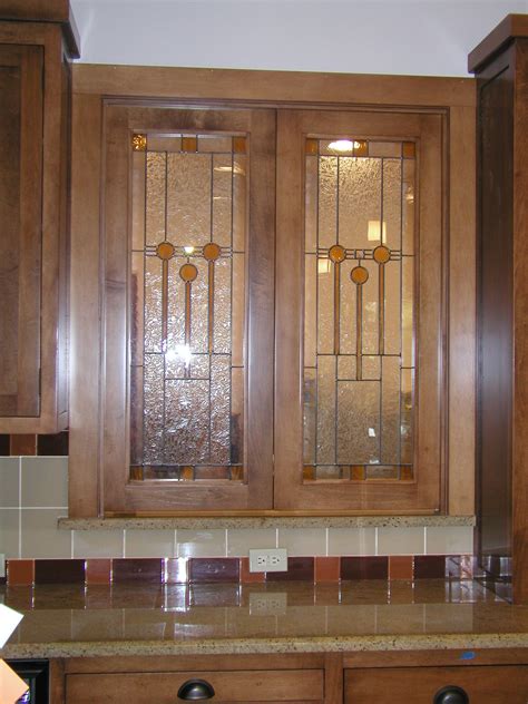 Custom Stained Glass Cabinet Door Inserts Stained Glass Cabinets