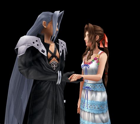 Sephiroth And Aeris Hand In Hand Sephiroth Ff7 Final Fantasy Vii Fantasy Series Jin Kazama