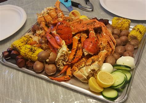 Seafood boil after purchasing king crab legs from Alaskan King Crab! | Alaskan king crab, King 