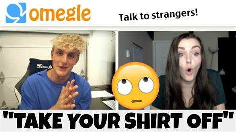 Jake Paul Asks For Nudes On Omegle Crazy Trolling Moments Youtube
